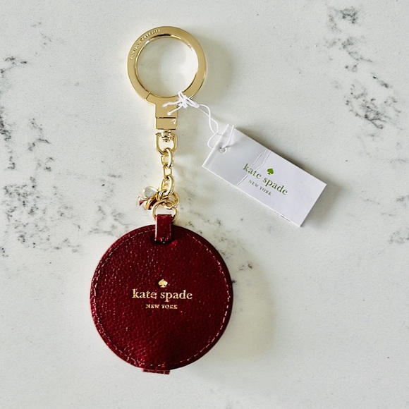 Kate SpadeCircle Mirror Leather Bagcharm/keychain - Picture 6 of 14